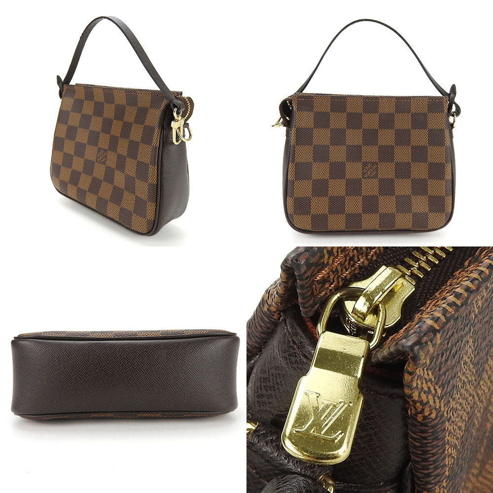 Louis Vuitton Pouch N51982 Damier Truth makeup Canvas Brown Handbag