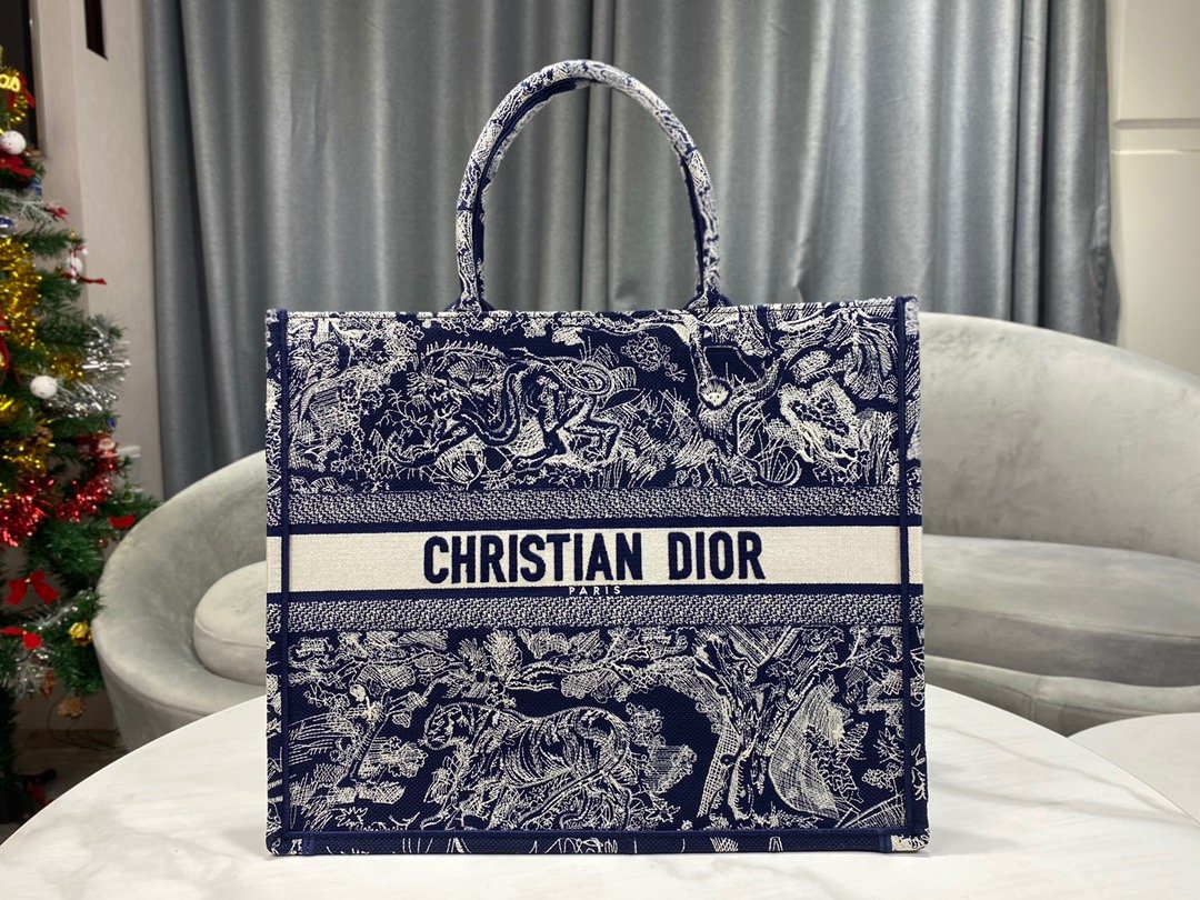 Book Cd Blue Multicolor Large Book Tote Bag