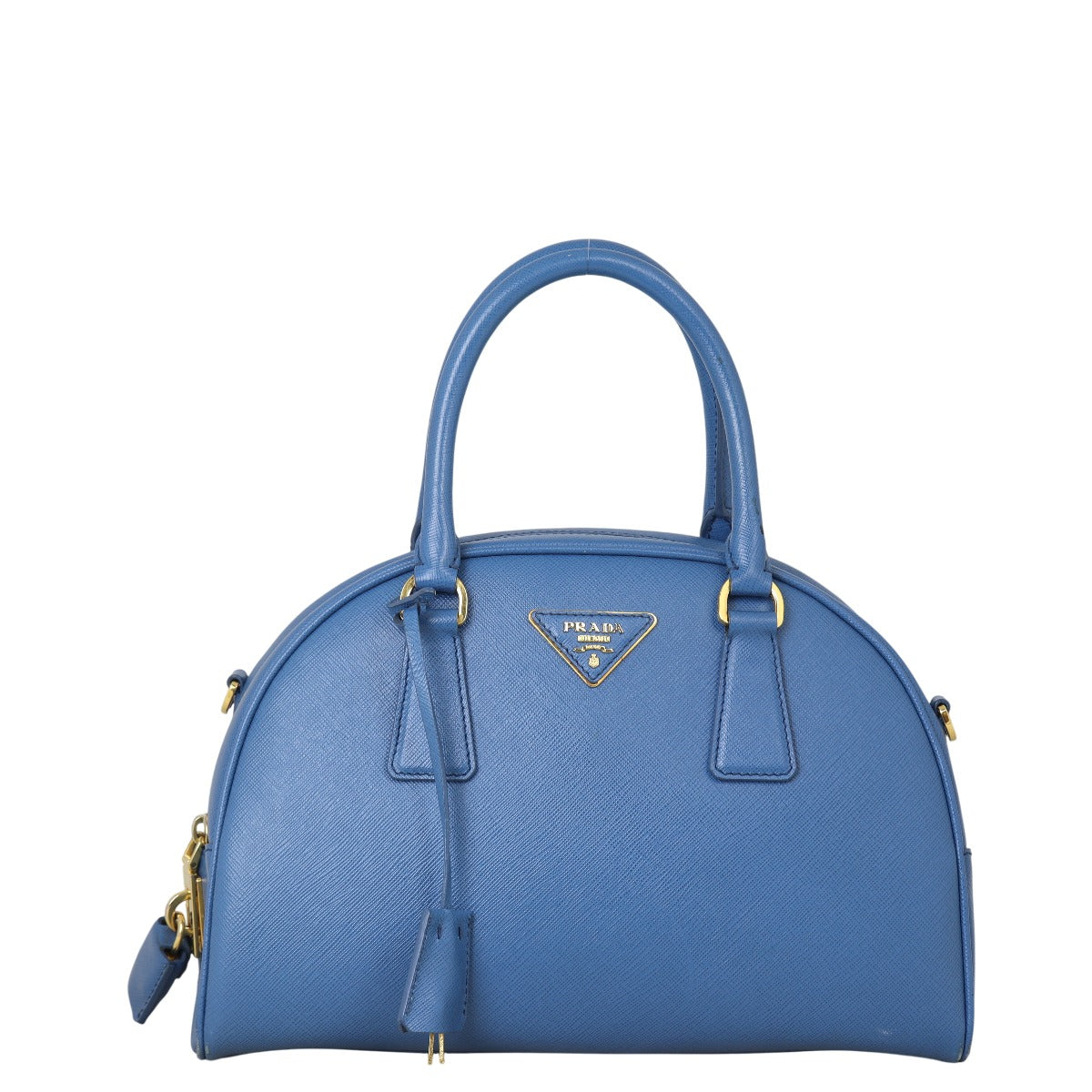 Prada Saffiano Lux Bowling Bag Small Travel Bag