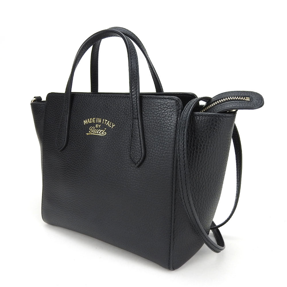 Gucci Swing 2Way Bag Leather Small Travel Bag