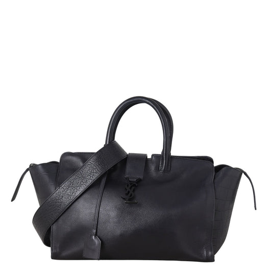 YSL Saint Laurent Saint Laurent Downtown Cabas Croc Embossed Crossbody Crossbody Bag