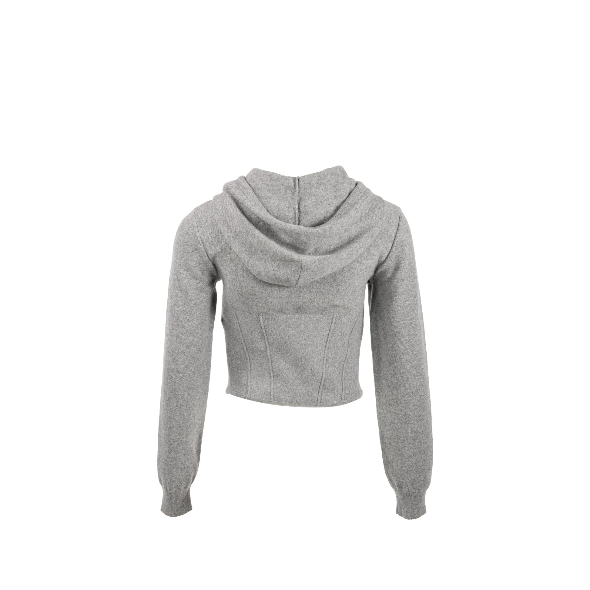 Celine Size S Cropped Hooded Sweater Cashmere Grey Travel Bag