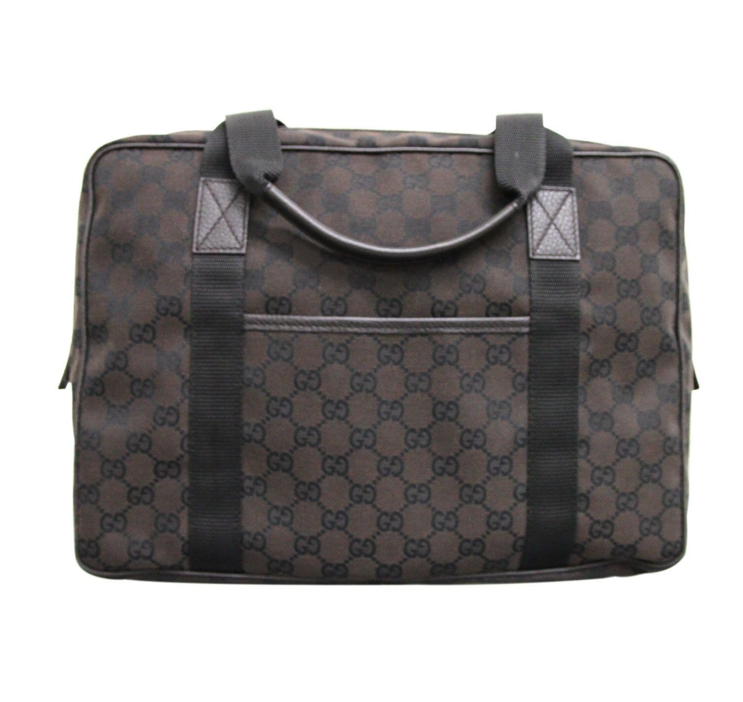 Gucci Unisex Shoulder Laptop Bag Tote Handbag Final Canvas Brown Shoulder Bag