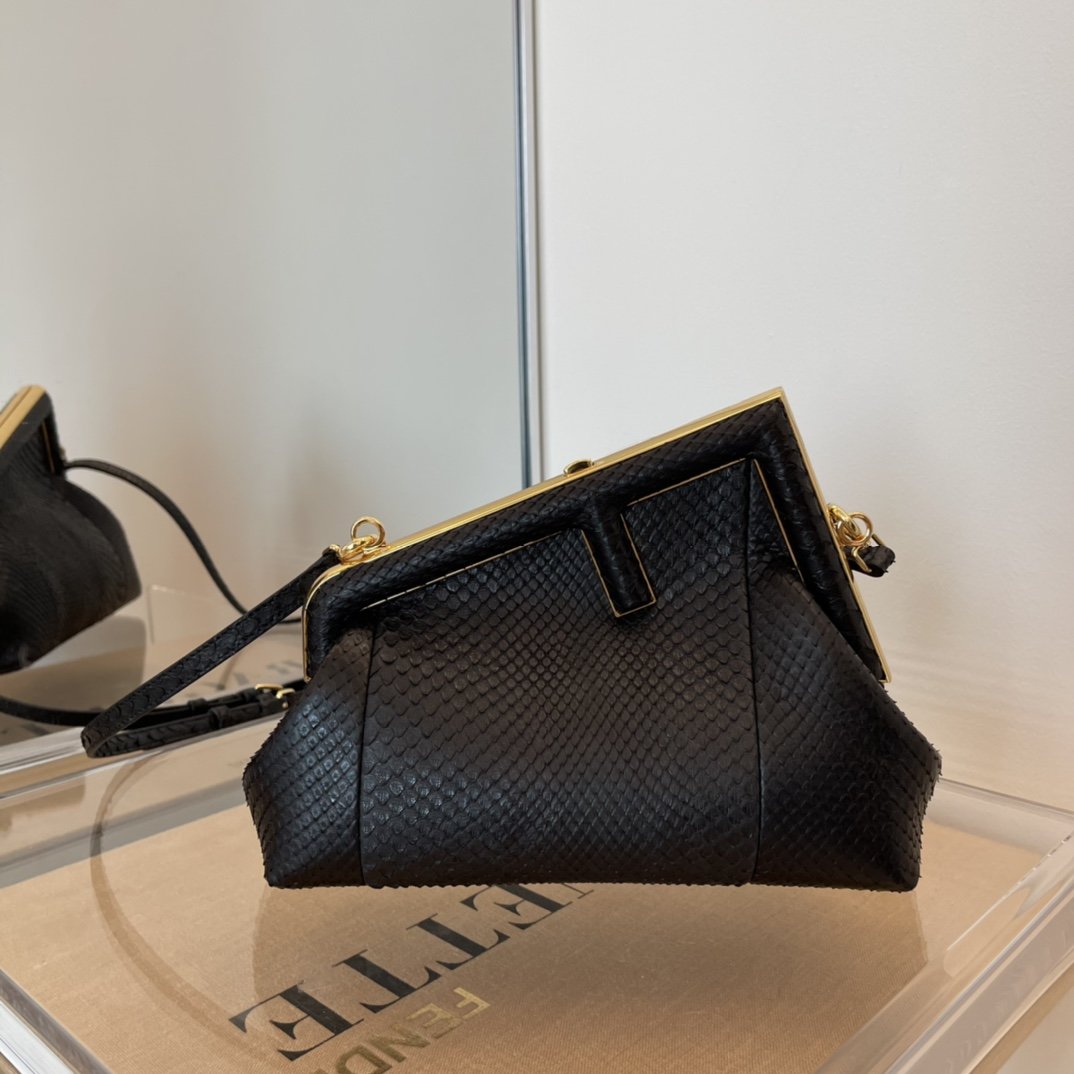Fendi Top QualityTop Quality Top QualityTop Black Small FF Crossbody Bag