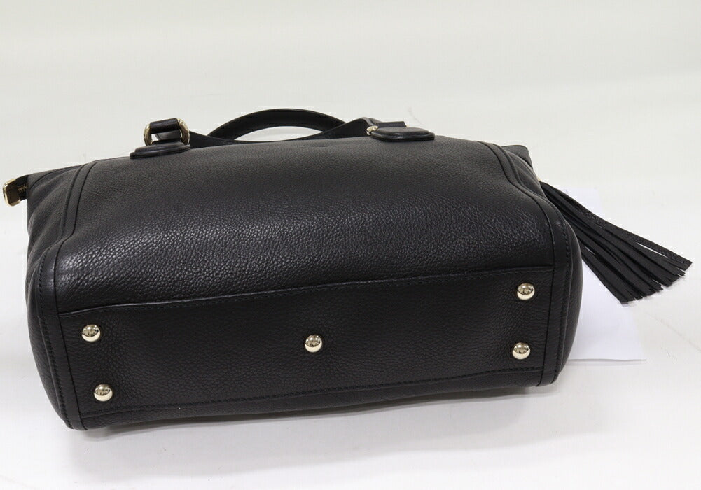Gucci Calf Soho 2Way Bag Black Travel Bag