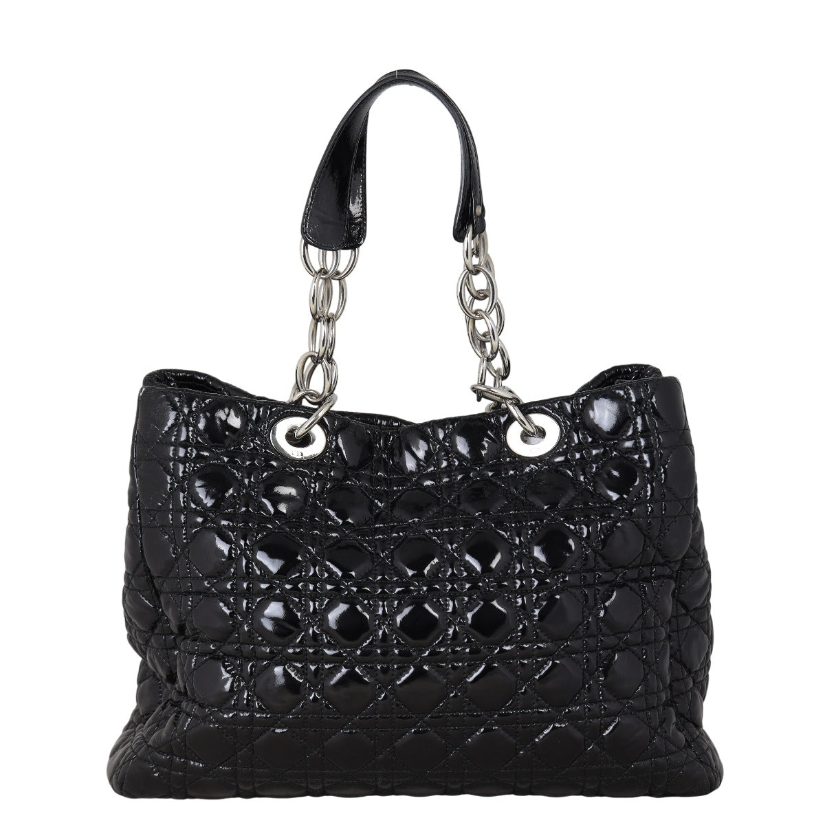 Dior Lady Soft Tote Patent Handbag Large Tote Bag