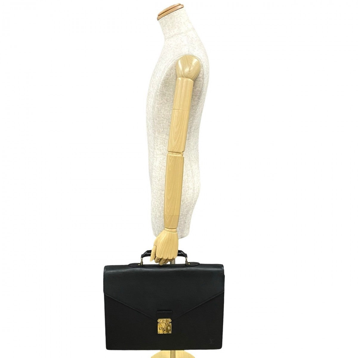 Louis Vuitton Business M54412 Epi Serviette Ambassador Leather Black Handbag