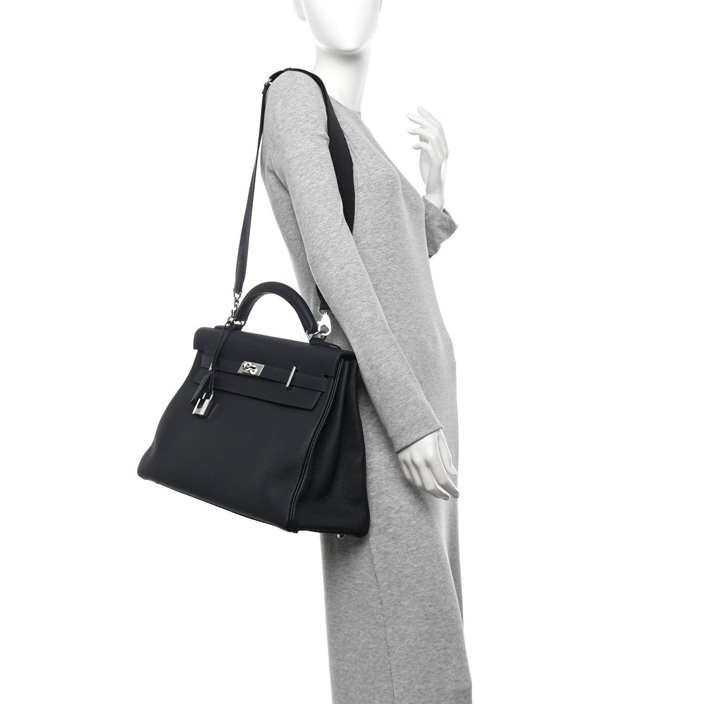 Hermes Togo Kelly Retourne Caban Handbag Maxi Travel Bag