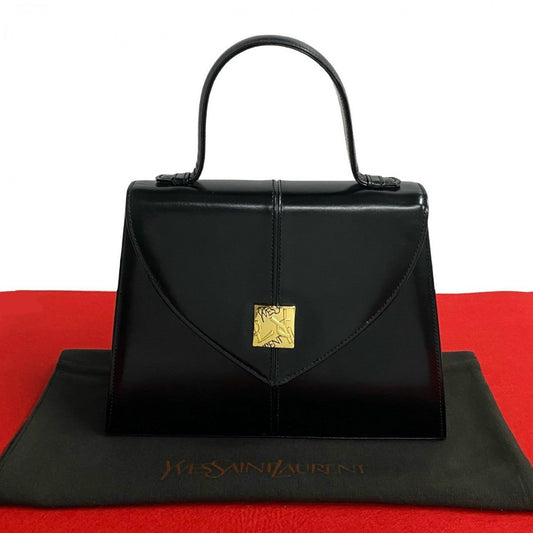 YSL Saint Laurent Yves Handbag Leather Black Travel Bag 250315Jpj460 6