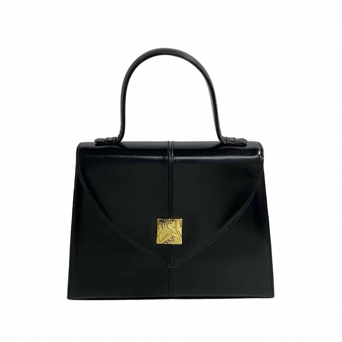 YSL Saint Laurent Yves Handbag Leather Black Travel Bag 250315Jpj460 6