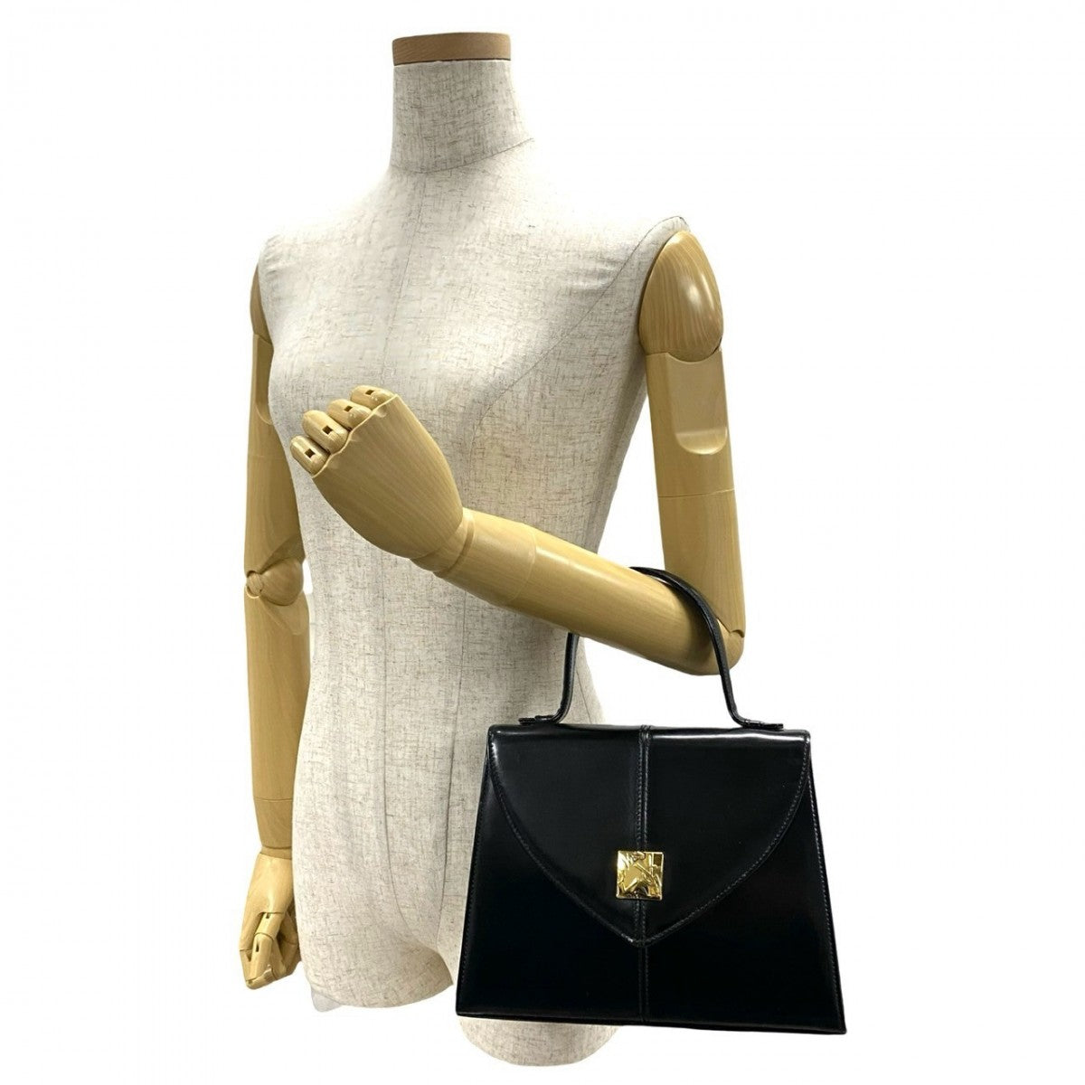 YSL Saint Laurent Yves Handbag Leather Black Travel Bag 250315Jpj460 6