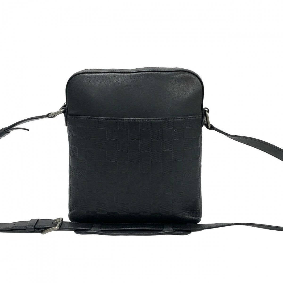 Louis Vuitton N23355 Damier Anfini Messenger Pochette Leather Black Crossbody Bag