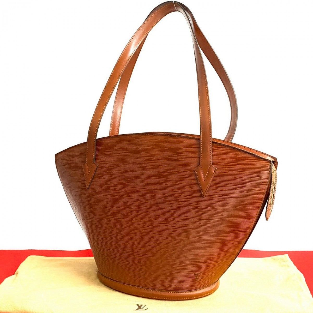 Louis Vuitton M52263 Epi Sunjack shopping Leather Brown Tote Bag