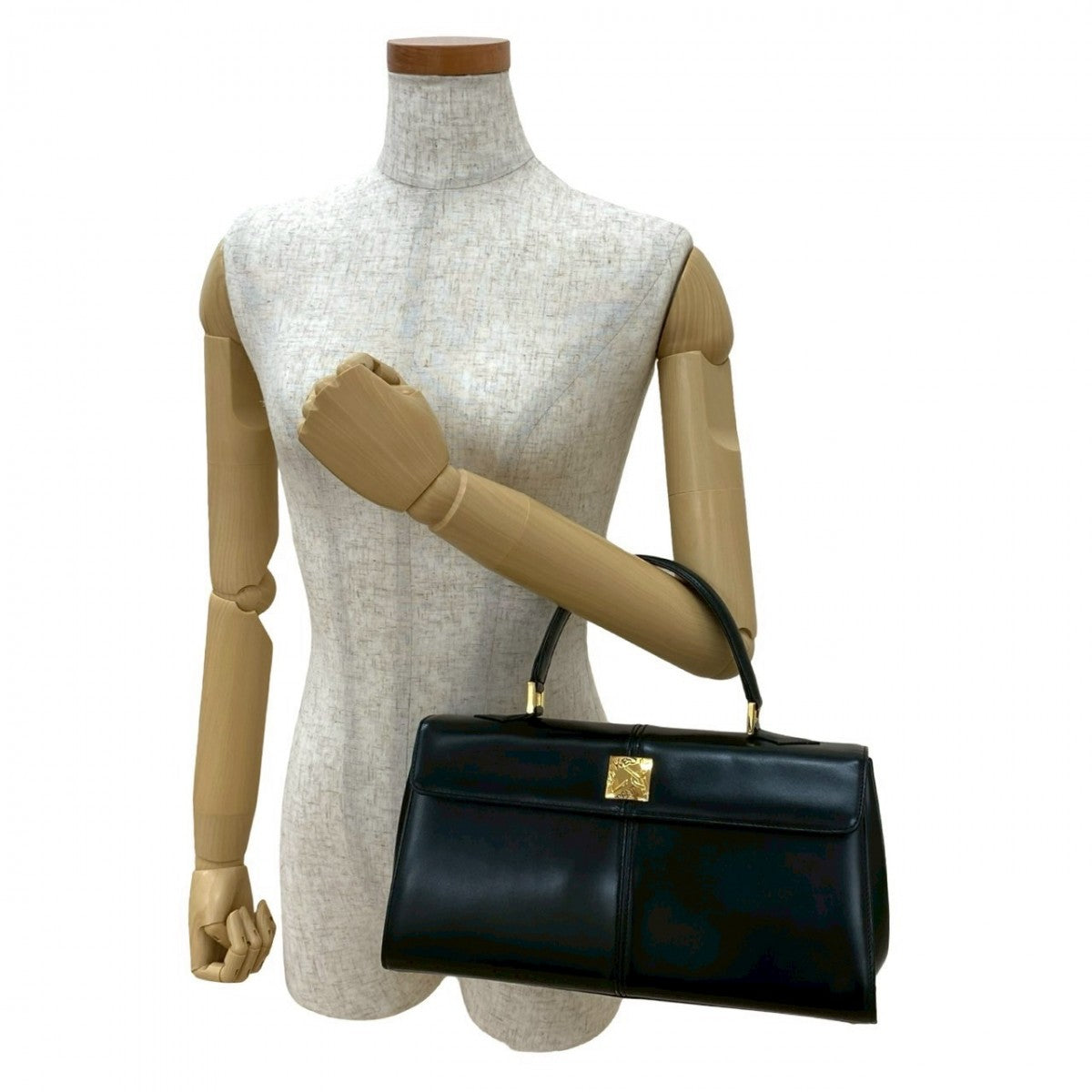 YSL Saint Laurent Yves Handbag Leather Black Travel Bag 250615Jpa415 7