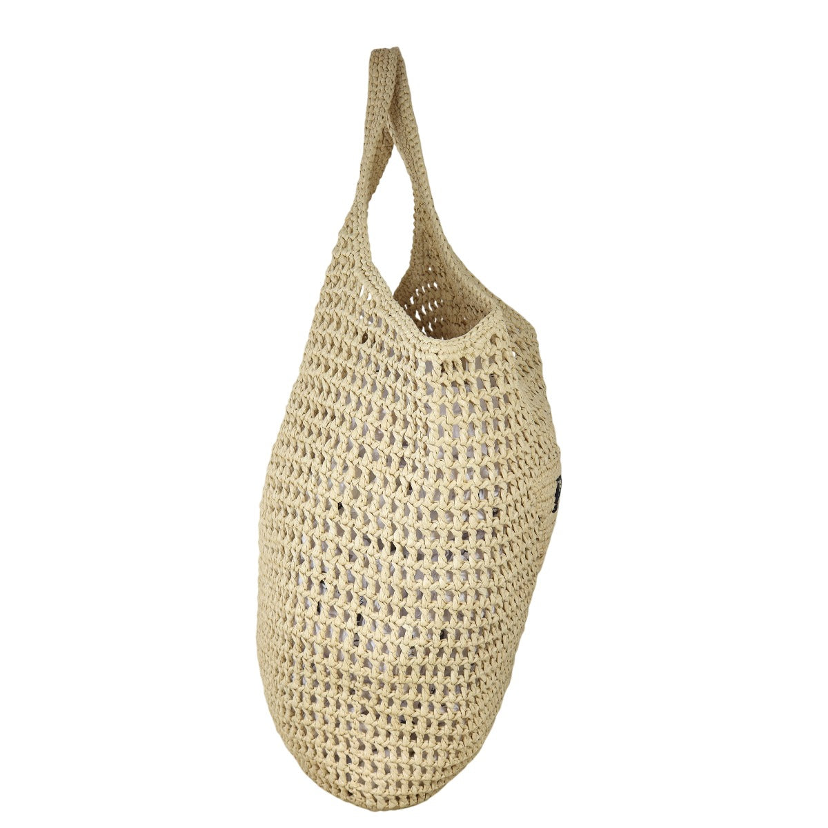 Prada Crochet Hobo Handbag Raffia Travel Bag