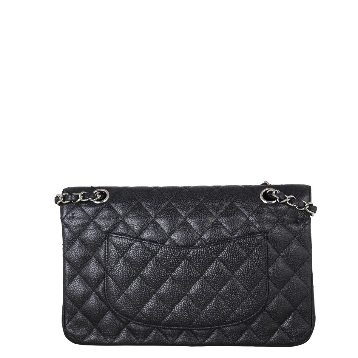 Chanel Classic Double Flap Handbag Quilted Black Shoulder Bag Medium 20102025
