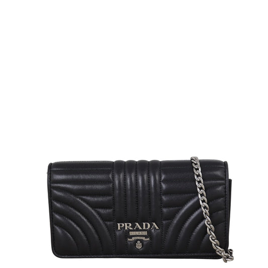 Prada Shoulder Bag Diagramme Nappa Black Mini