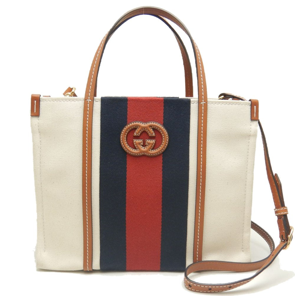 Gucci 2Way Tote Bag Canvas Small