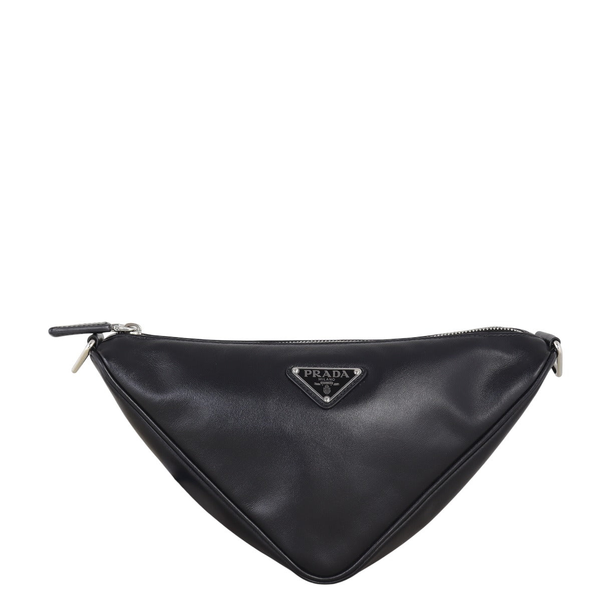 Prada Triangle Shoulder Bag Leather Logo