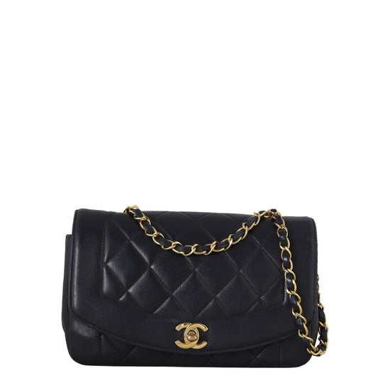 Chanel Diana Bag Black Small Handbag