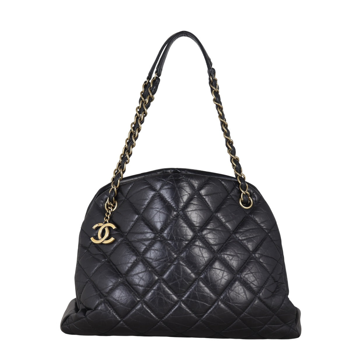 Chanel Mademoiselle Bowler Bag Quilted Black Shoulder Bag