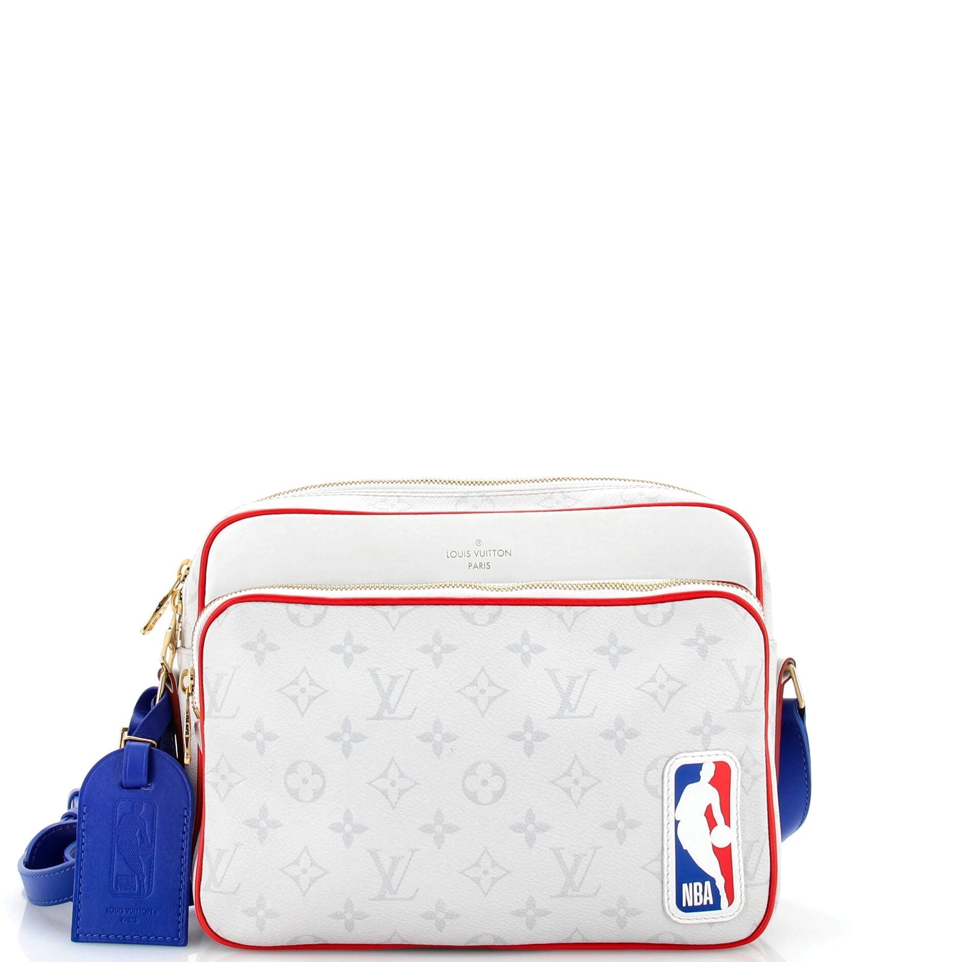 Louis Vuitton Nba Nil Messenger Bag Antarctica Canvas Monogram Travel Bag