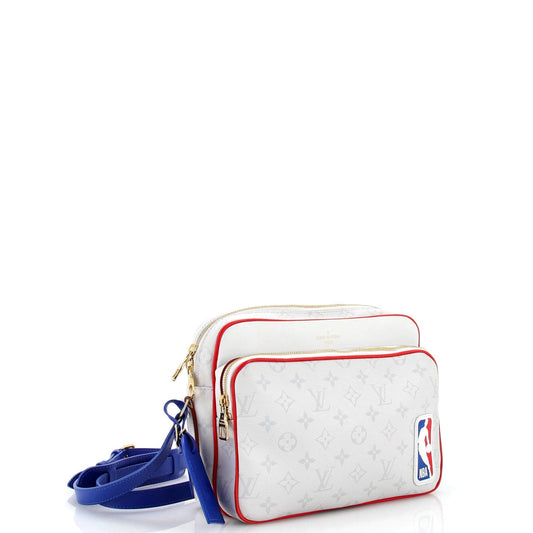 Louis Vuitton Nba Nil Messenger Bag Antarctica Canvas Monogram Travel Bag