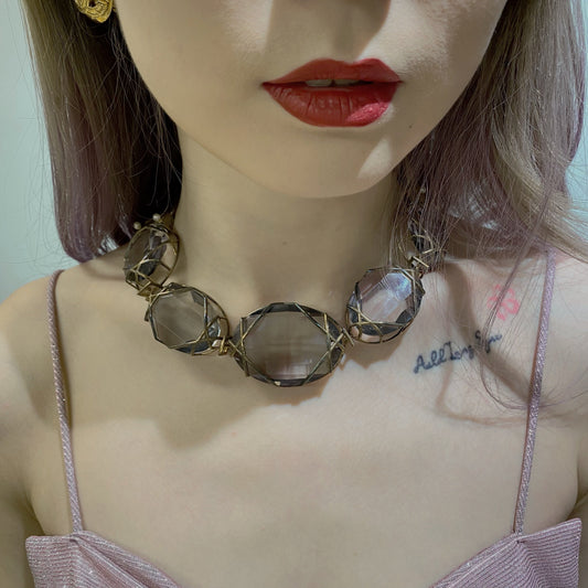 Dior Handbag Crystal necklace Jewelry
