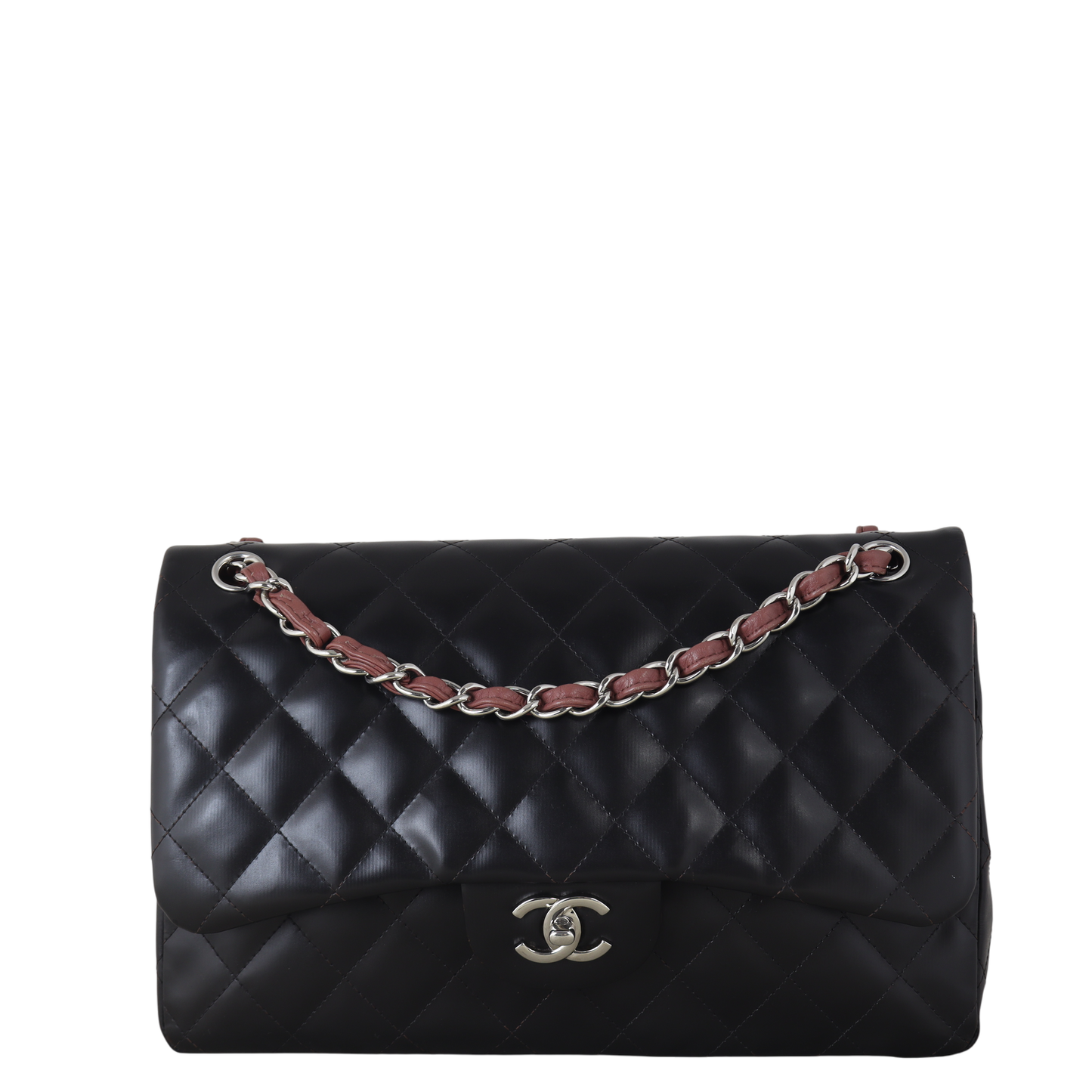 Chanel Classic Double Jumbo Handbag Quilted Black Crossbody Bag Jumbo 10112025