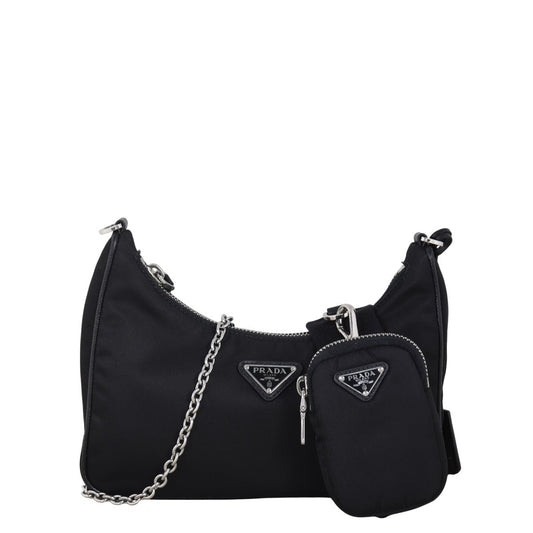 Prada Crossbody Bag Re-Edition Tessuto Shoulder Bag 14 Nylon Black