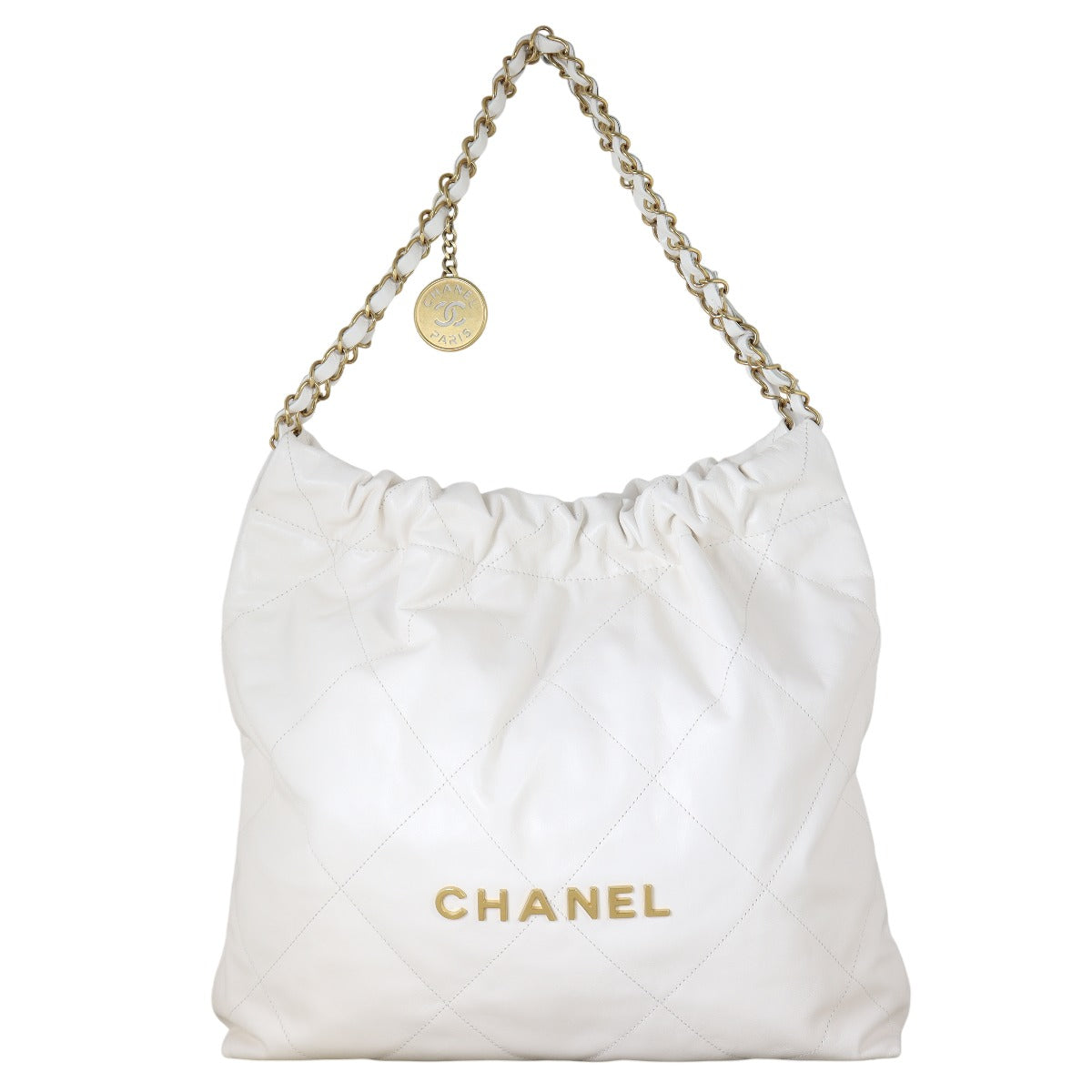 Chanel 22 Hobo White Medium Shoulder Bag