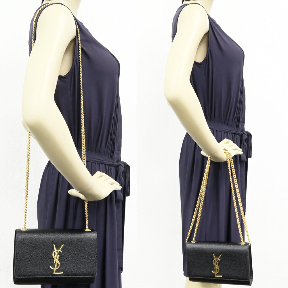 YSL Saint Laurent Kate Grained Calfskin 2Way Shoulder Bag
