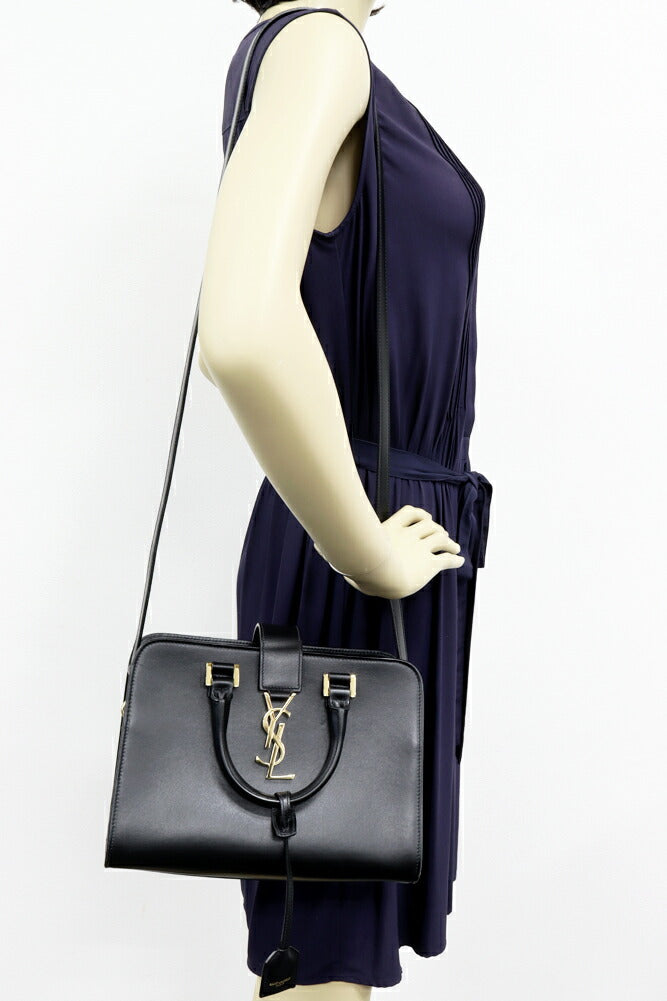 YSL Saint Laurent Paris Cabas Calf 2Way Bag Baby Travel Bag