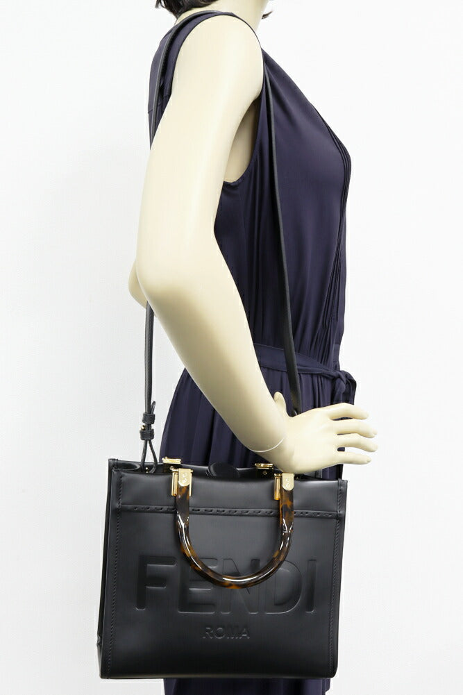 Fendi Sunshine Shopper Calf 2Way Bag Travel Bag