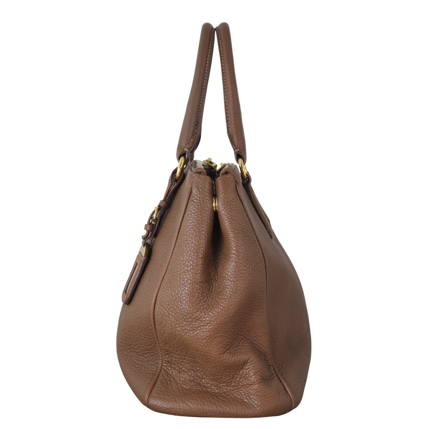 Prada Vitello Daino Double Zip Tote Handbag Tote Bag