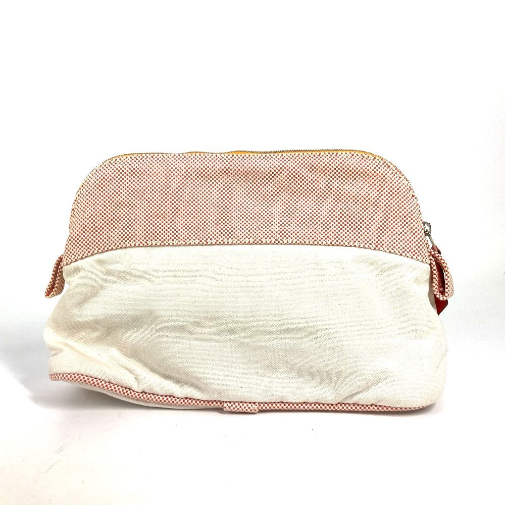 Pouch Horse Cheval Handbag Canvas White Travel Bag