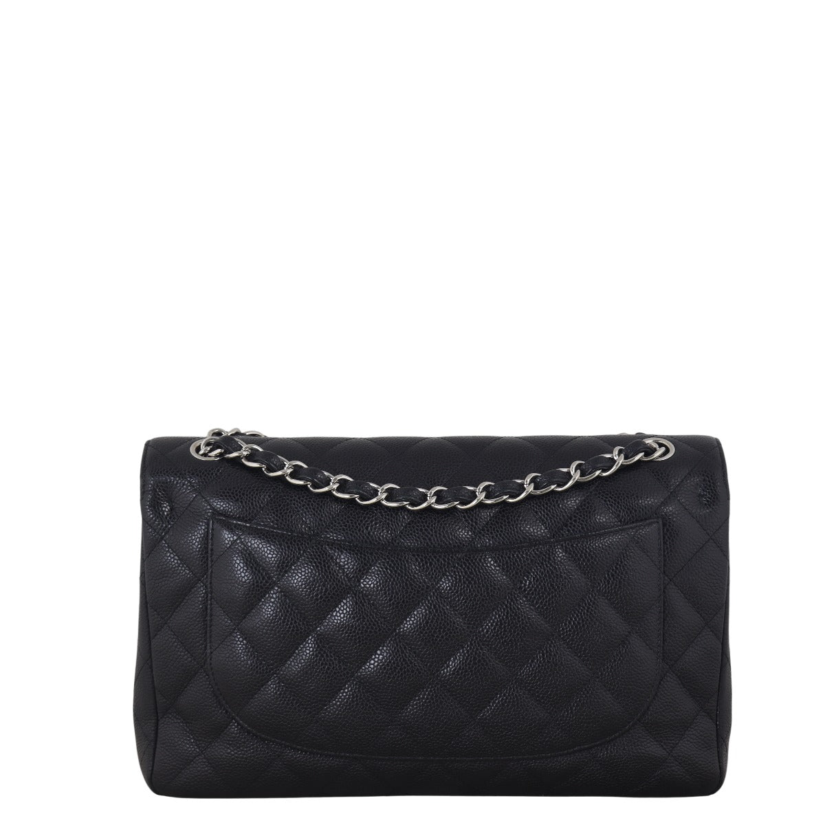 Chanel Classic Double Jumbo Caviar Handbag Quilted Black Crossbody Bag Caviar 1