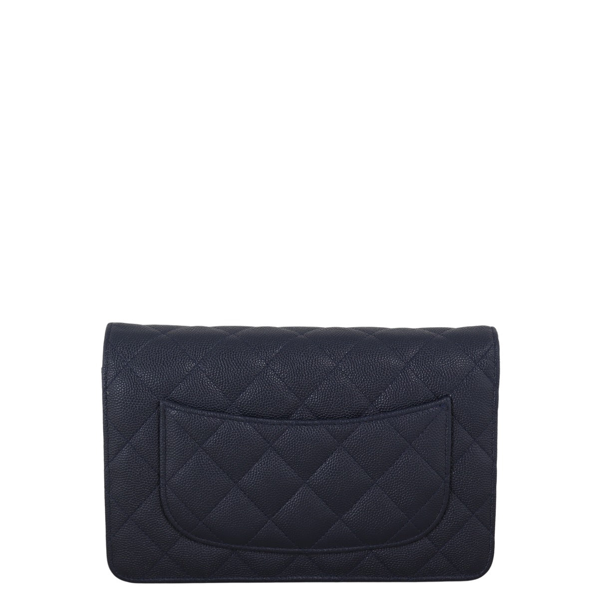 Chanel Classic Wallet on Chain Handbag Quilted Blue Crossbody Bag