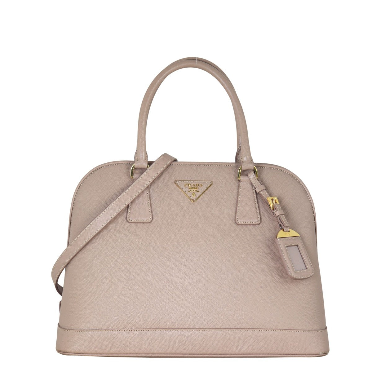 Prada Crossbody Bag Lux Promenade Saffiano Pink Medium Shoulder Bag