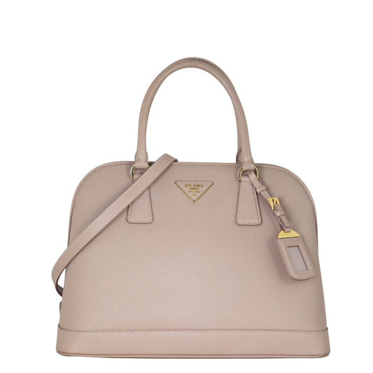 Prada Crossbody Bag Lux Promenade Saffiano Pink Medium Shoulder Bag