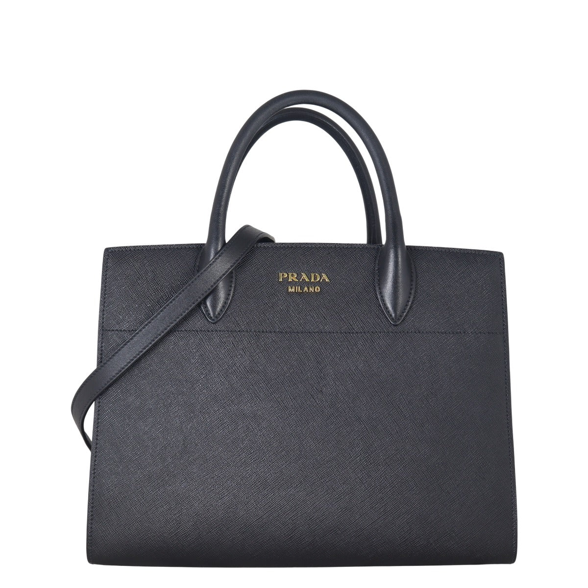 Prada Saffiano Cuir Bibliotheque Bag Travel Bag