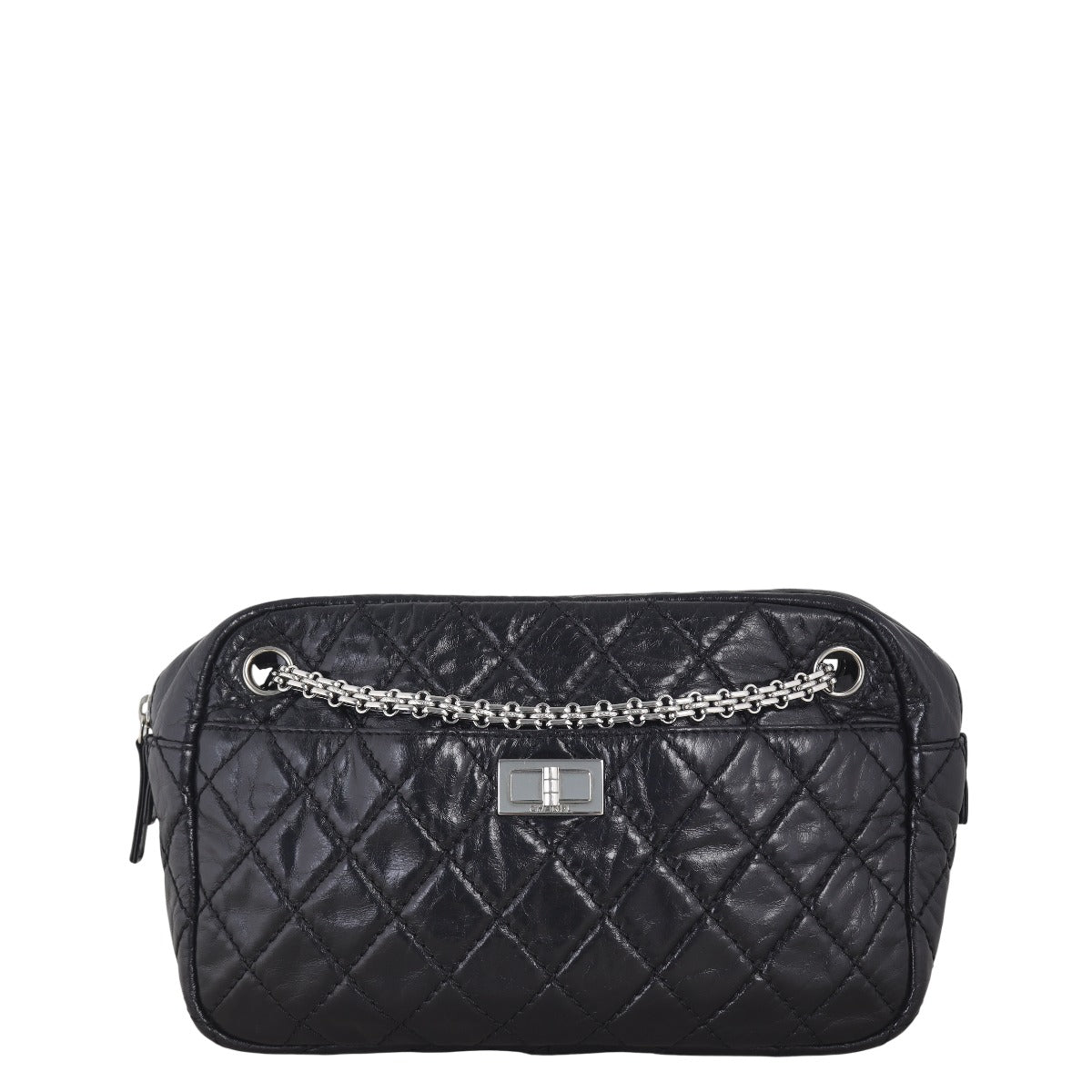 Chanel Reissue 2.55 Camera Bag Quilted Black Crossbody Bag