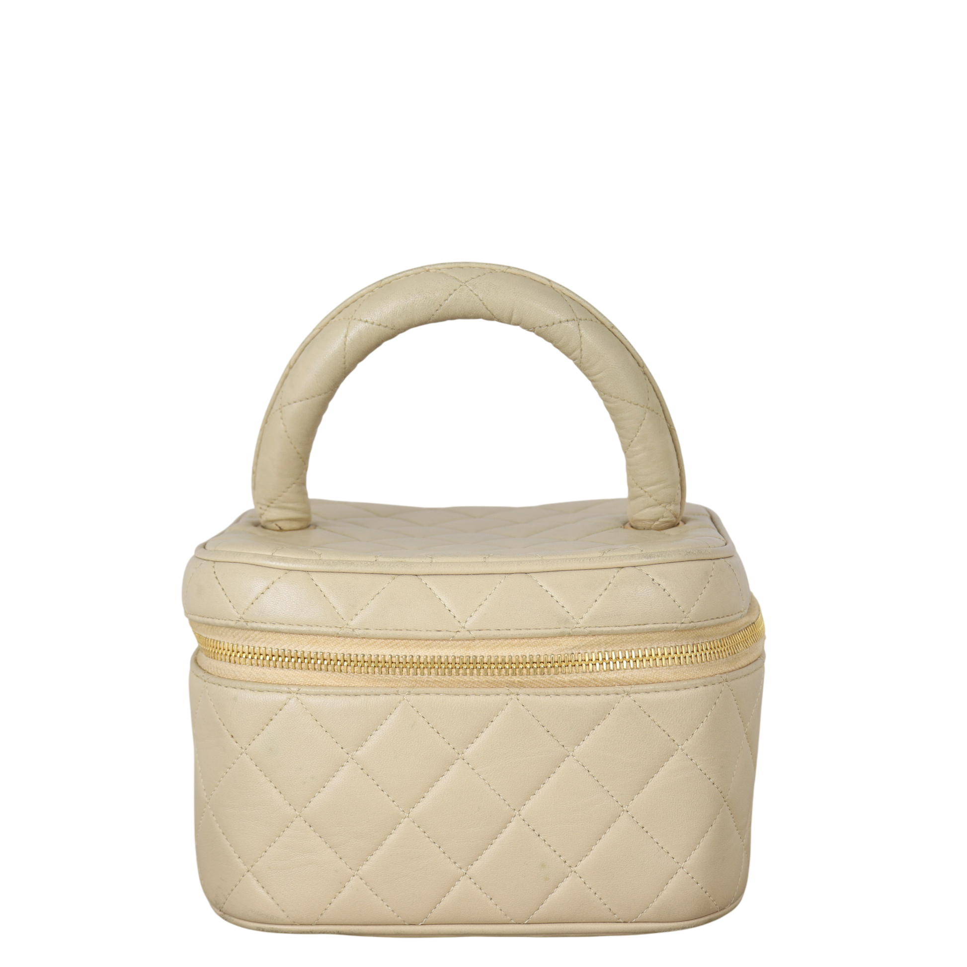 Chanel Vanity Bag Quilted Pink Handbag