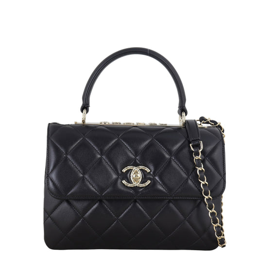 Chanel CC Trendy Handbag Quilted Black Crossbody Bag Small 24112025