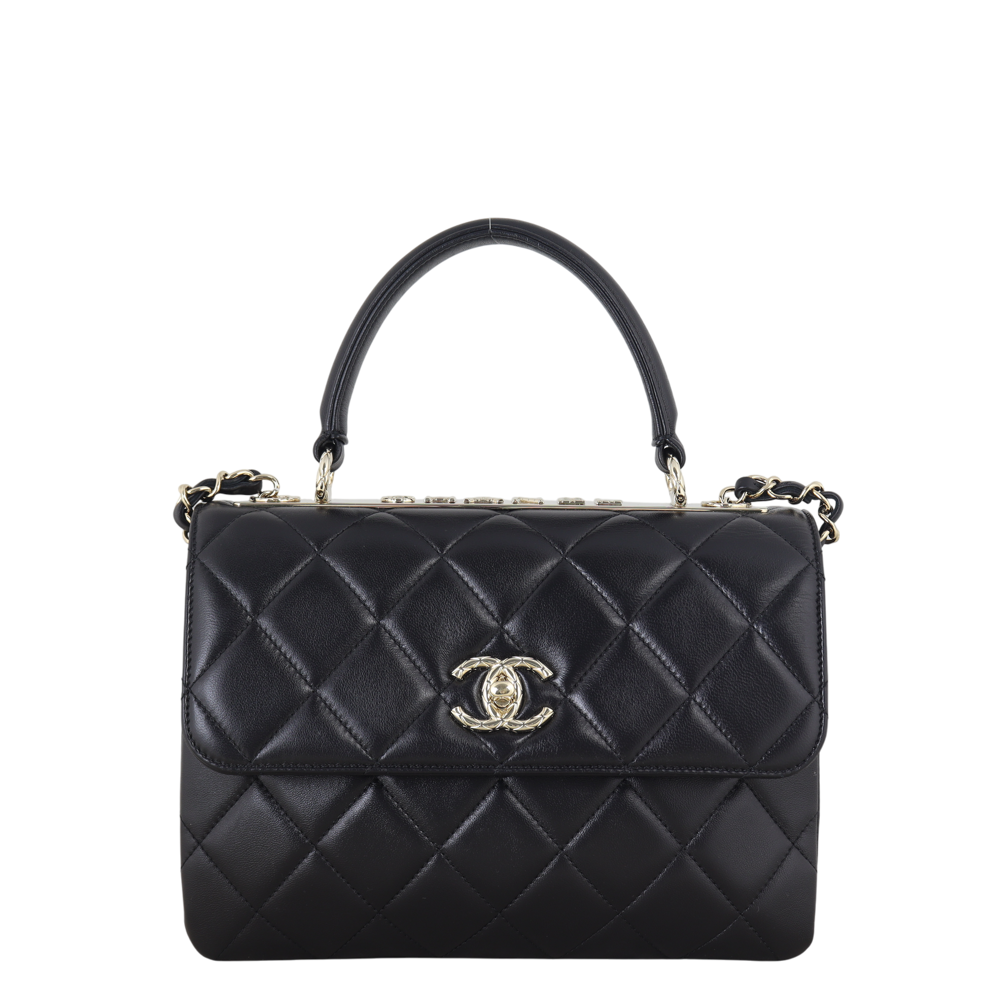 Chanel CC Trendy Handbag Quilted Black Crossbody Bag Small 24112025