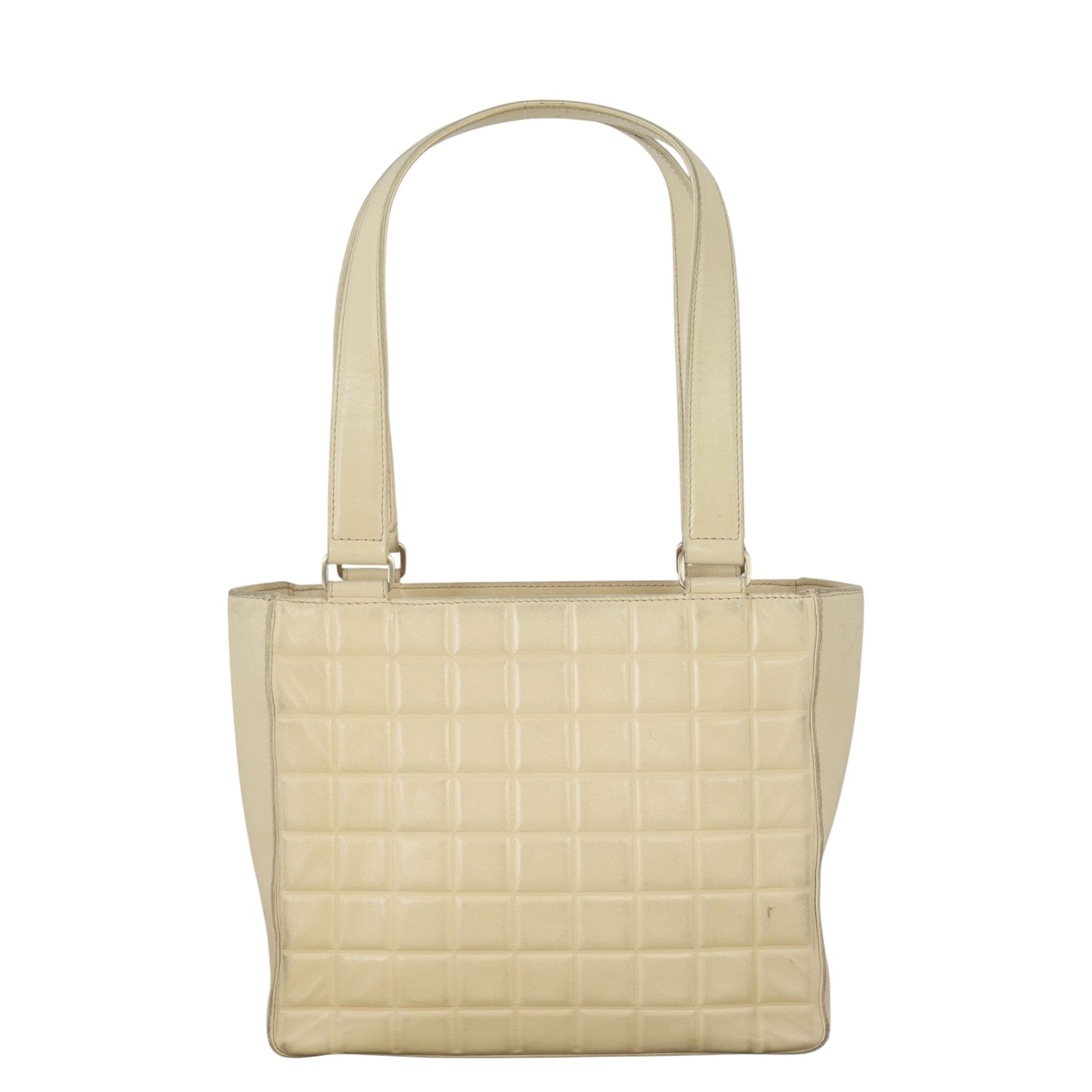 Chanel Chocolate Bar Tote Quilted Shoulder Bag