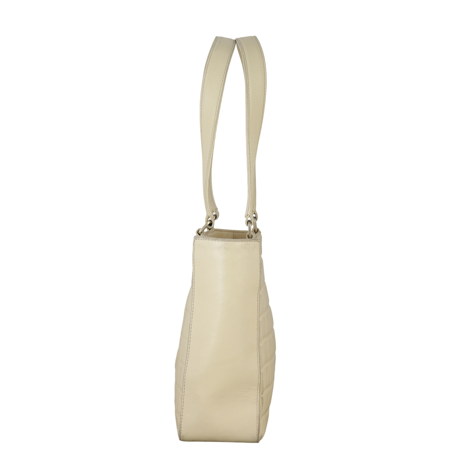 Chanel Chocolate Bar Tote Quilted Shoulder Bag