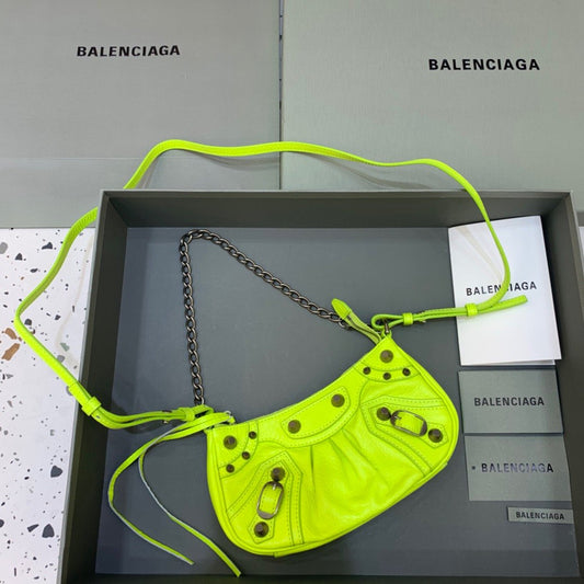 Balen Le Cagole Bag With Light For Green Mini Travel Bag