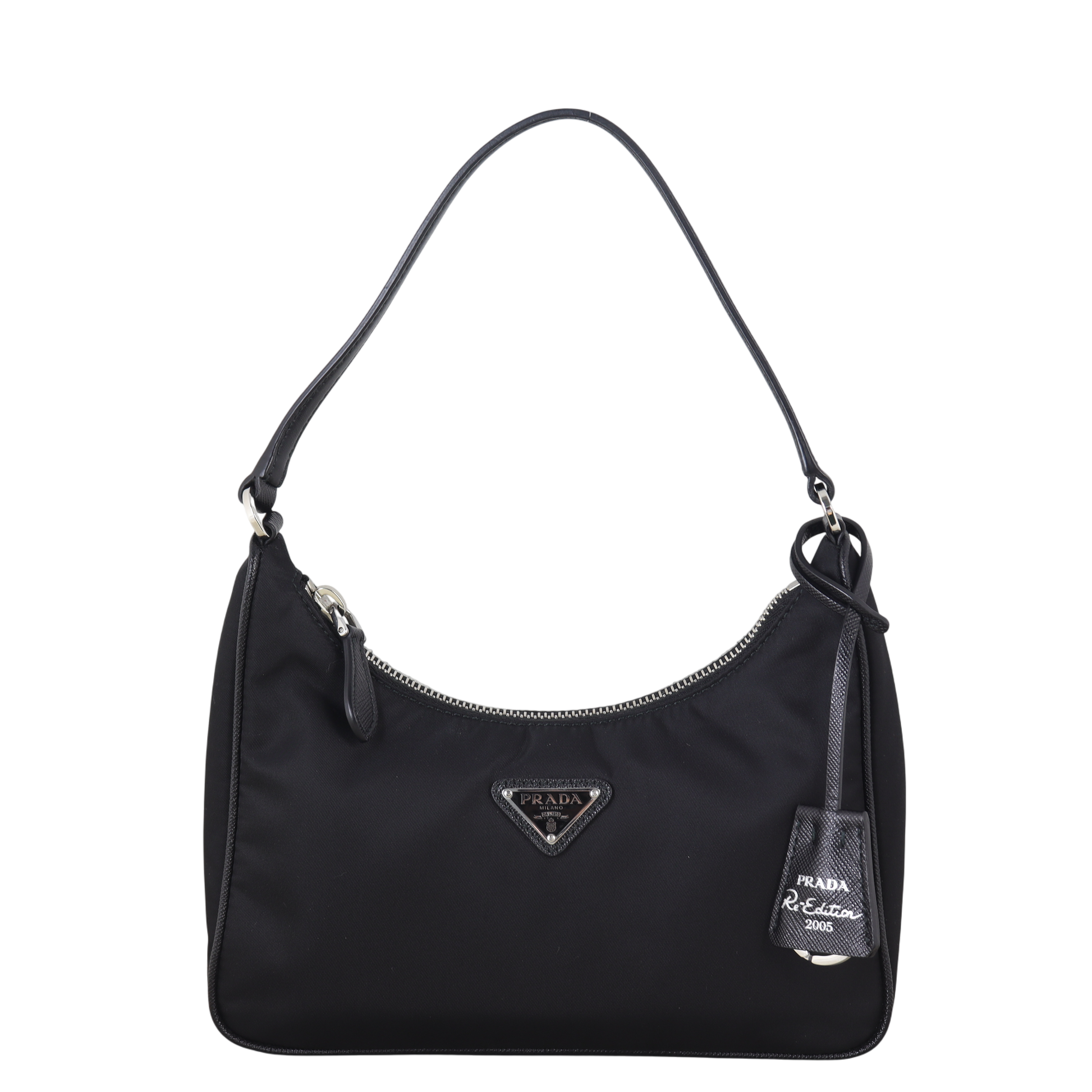 Prada Shoulder Bag Re-Edition Tessuto Bag 2 Nylon Black Mini