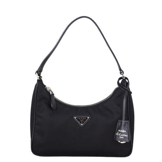 Prada Shoulder Bag Re-Edition Tessuto Bag 2 Nylon Black Mini